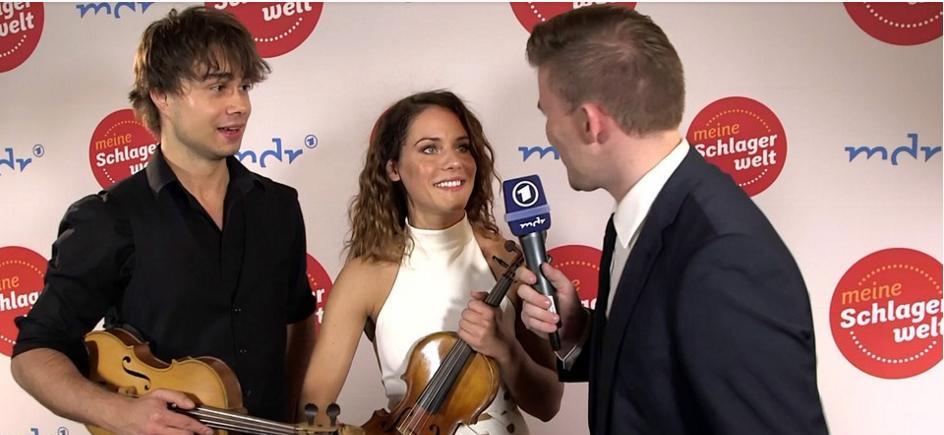 Alexander Rybak & Franziska Wiese in the German TV-show “Schlagerboom” 2017